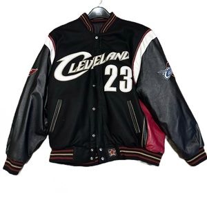 *BEST OFFER* Leather LeBron James Bomber Jacket